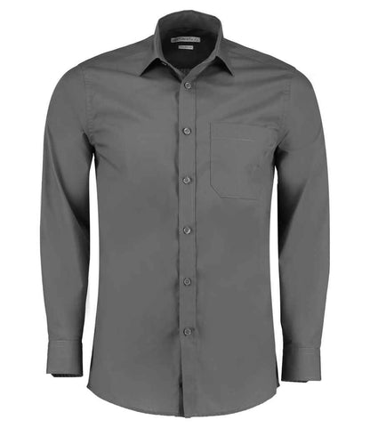 Kustom Kit - Long Sleeve Tailored Poplin Shirt - K142 GPH 14.5