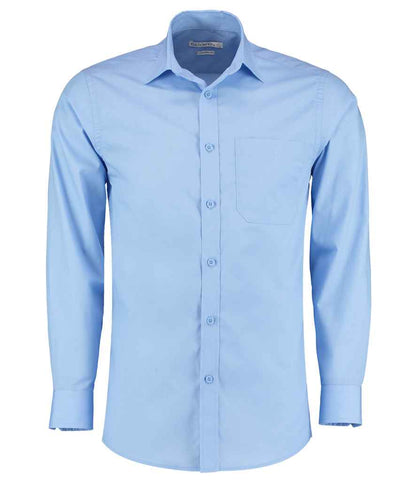 Kustom Kit - Long Sleeve Tailored Poplin Shirt - K142 LBL 14.5
