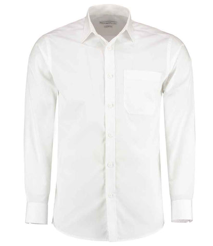 Kustom Kit - Long Sleeve Tailored Poplin Shirt - K142 BLK 13.5