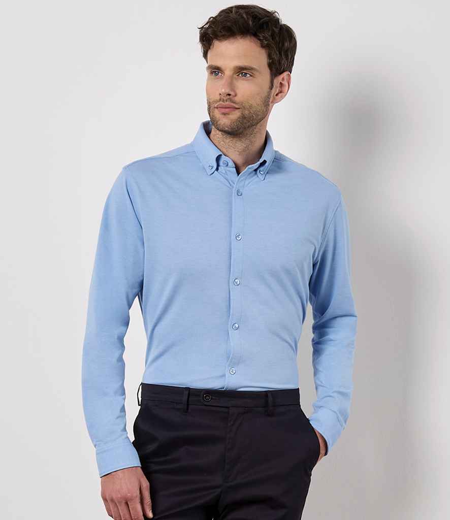 Kustom Kit - Long Sleeve Superwash® 60°C Piqué Shirt - K143 LHB S