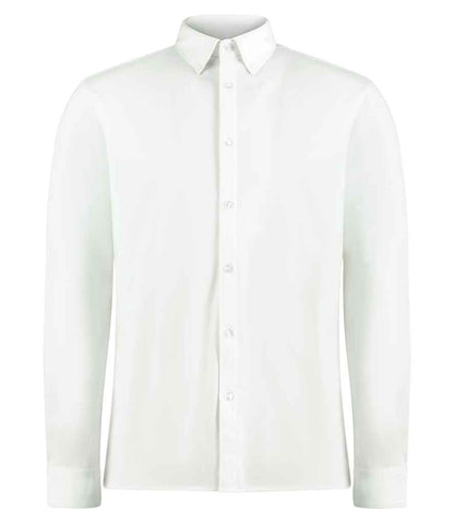 Kustom Kit - Long Sleeve Superwash® 60°C Piqué Shirt - K143 WHI S