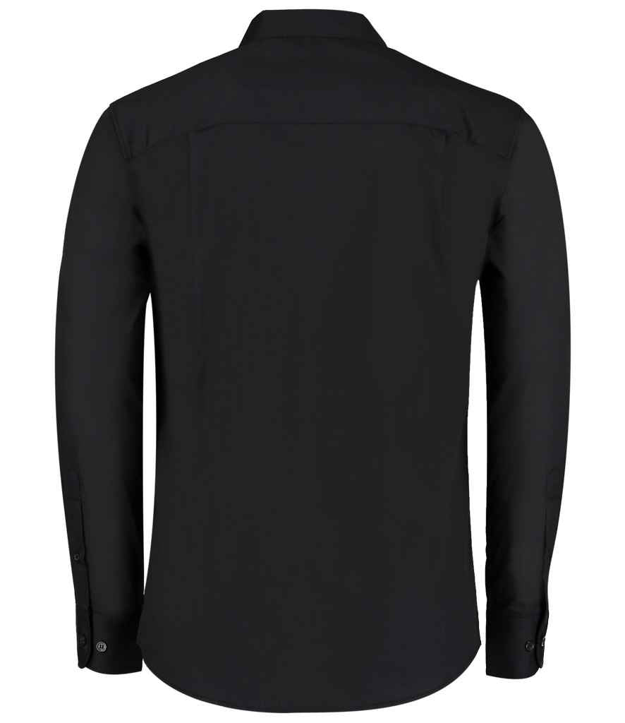 Kustom Kit - Long Sleeve Tailored Mandarin Collar Shirt - Pierre Francis