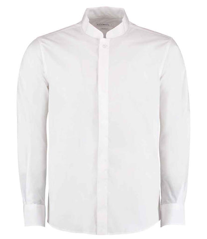 Kustom Kit - Long Sleeve Tailored Mandarin Collar Shirt