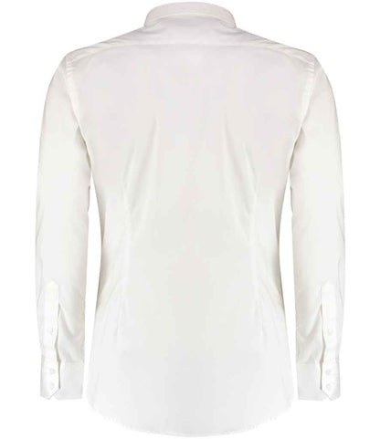 Kustom Kit - Slim Fit Stretch Long Sleeve Oxford Shirt - Pierre Francis