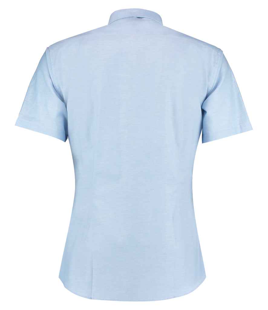 Kustom Kit - Short Sleeve Slim Fit Oxford Shirt