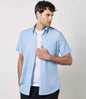 Kustom Kit - Short Sleeve Slim Fit Oxford Shirt - Pierre Francis