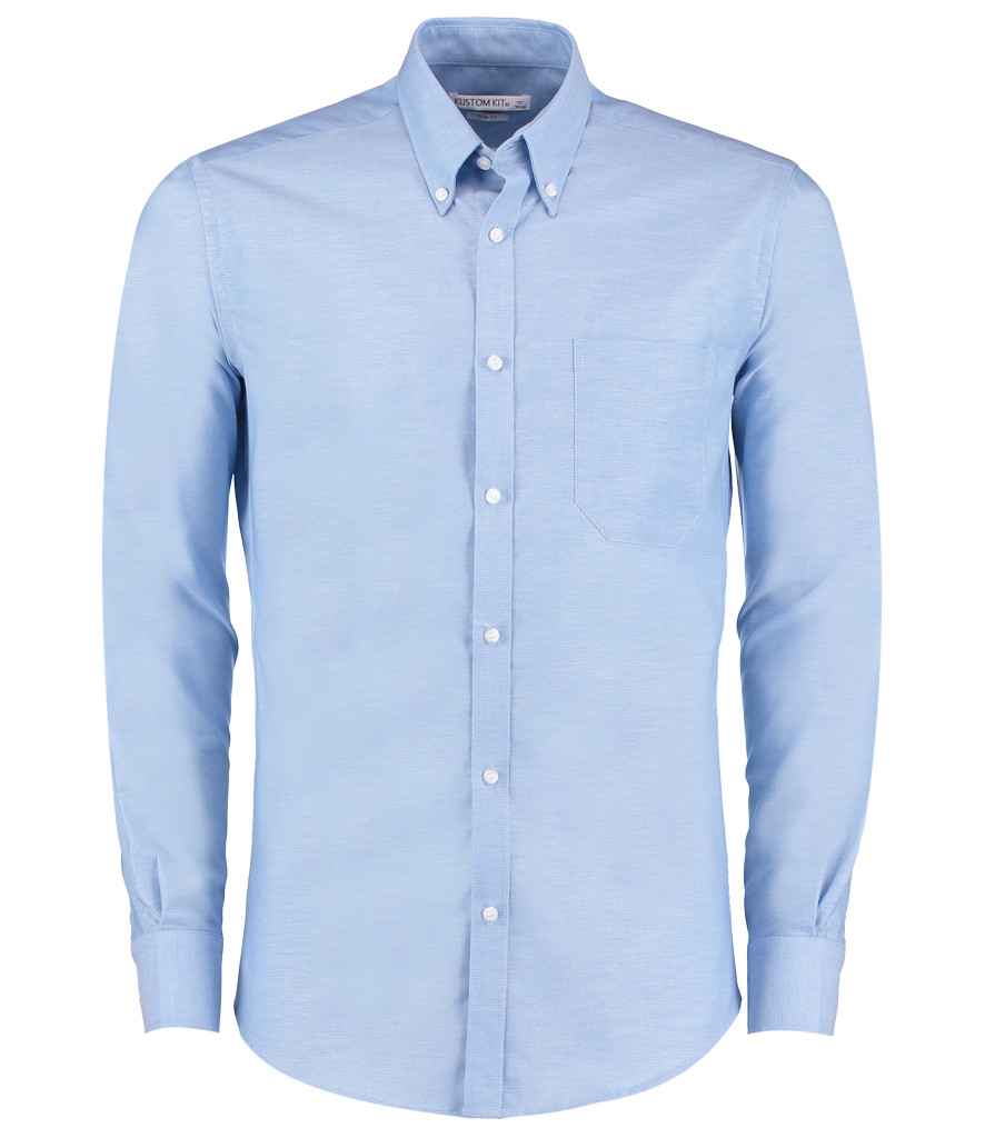 Kustom Kit - Long Sleeve Slim Fit Workwear Oxford Shirt - K184 LBL 14
