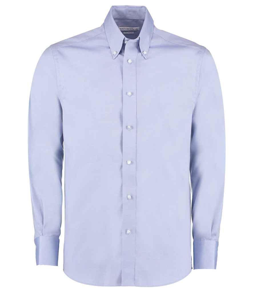 Kustom Kit - Premium Long Sleeve Tailored Oxford Shirt - K188 LBL 13.5