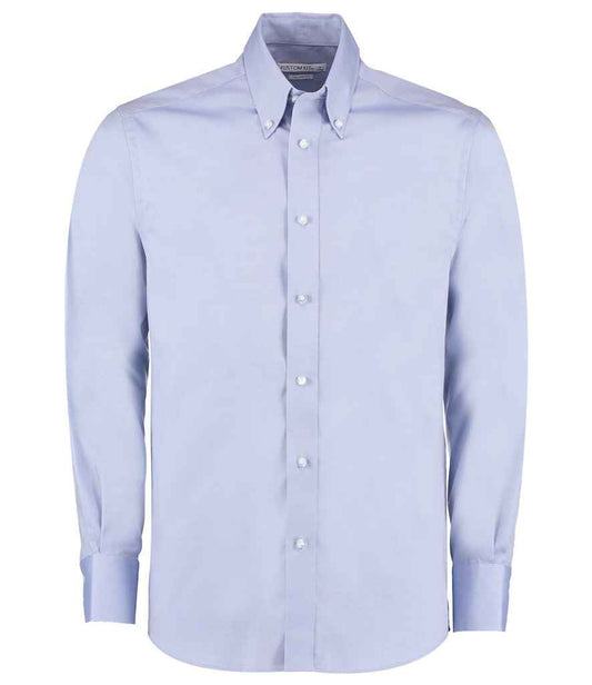 Kustom Kit - Premium Long Sleeve Tailored Oxford Shirt - K188 LBL 13.5