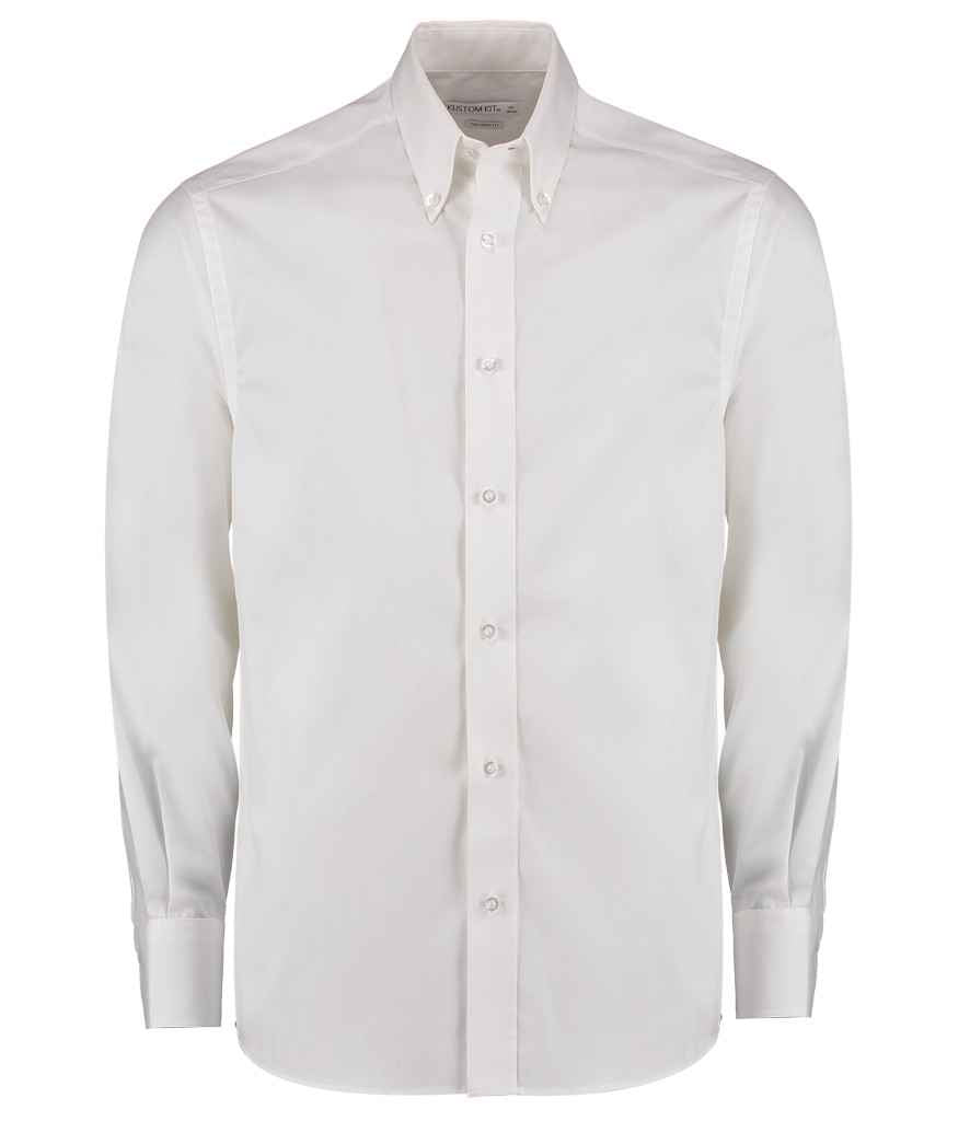 Kustom Kit - Premium Long Sleeve Tailored Oxford Shirt - K188 LBL 13.5