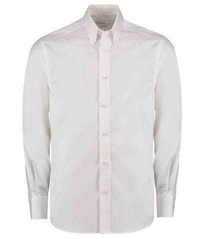 Kustom Kit - Premium Long Sleeve Tailored Oxford Shirt - K188 LBL 13.5