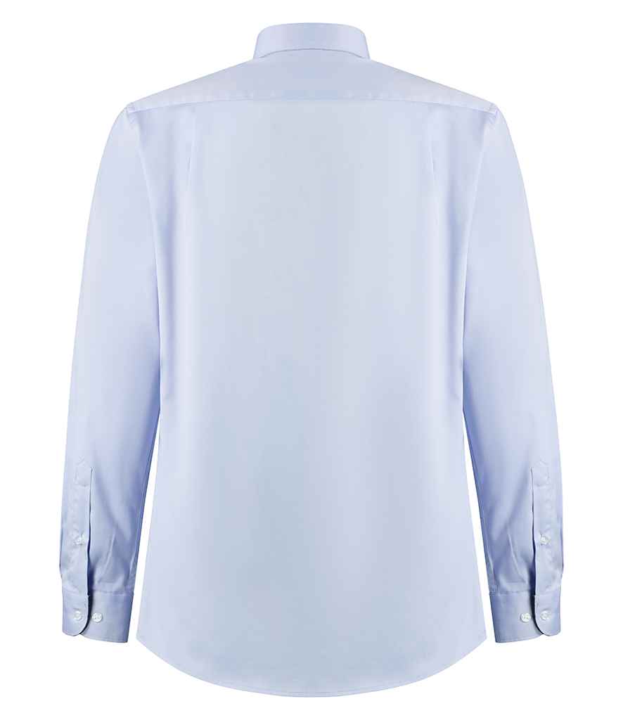 Kustom Kit - Premium Long Sleeve Contrast Tailored Oxford Shirt - Pierre Francis