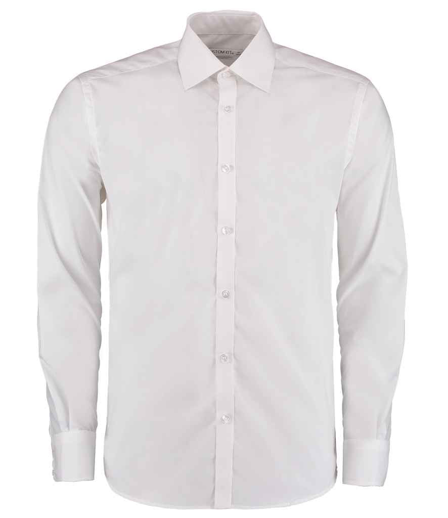 Kustom Kit - Long Sleeve Slim Fit Business Shirt - K192 BLK 14