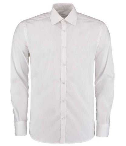 Kustom Kit - Long Sleeve Slim Fit Business Shirt - K192 BLK 14