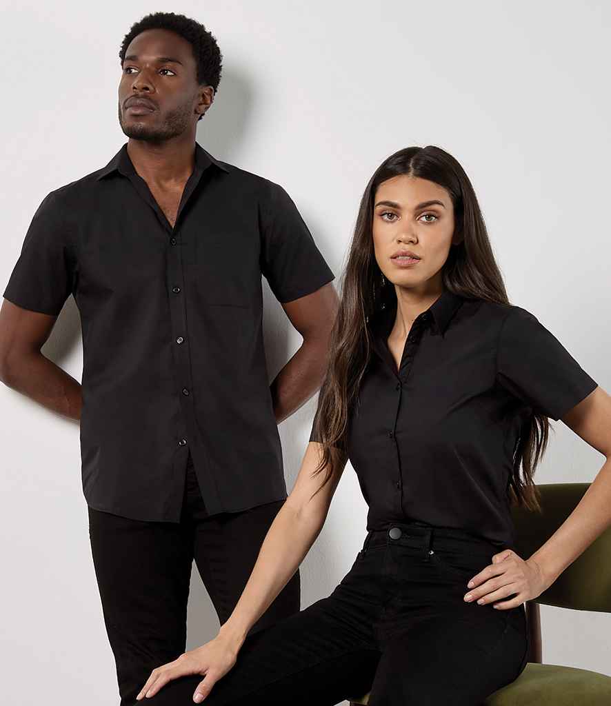 Kustom Kit - Ladies Short Sleeve Tailored Poplin Shirt - Pierre Francis