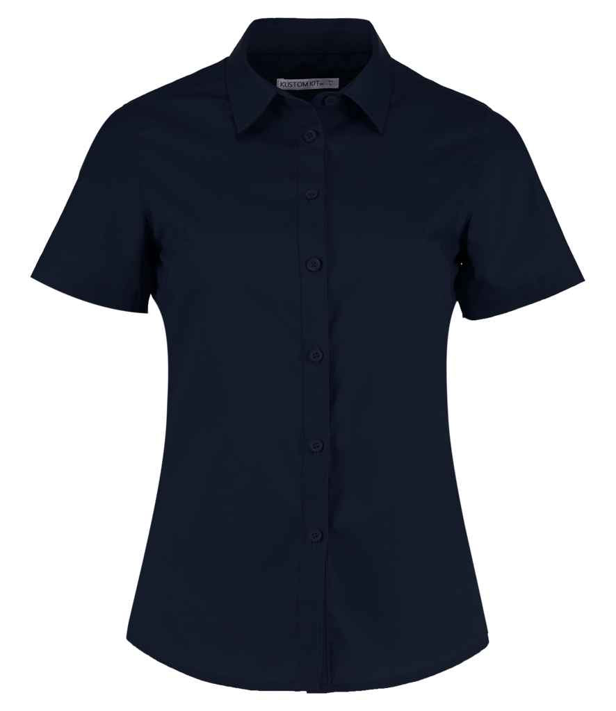 Kustom Kit - Ladies Short Sleeve Tailored Poplin Shirt - K241 DKN 6