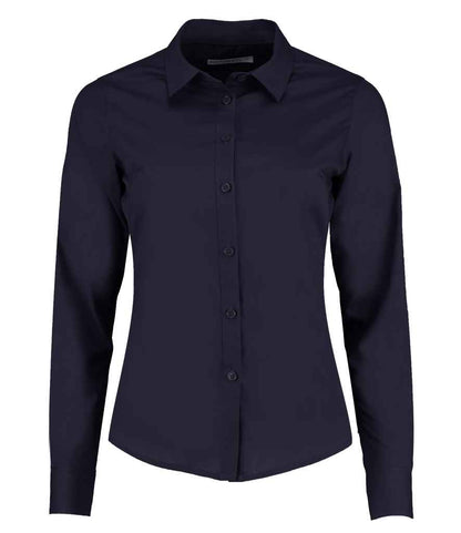 Kustom Kit - Ladies Long Sleeve Tailored Poplin Shirt - Pierre Francis