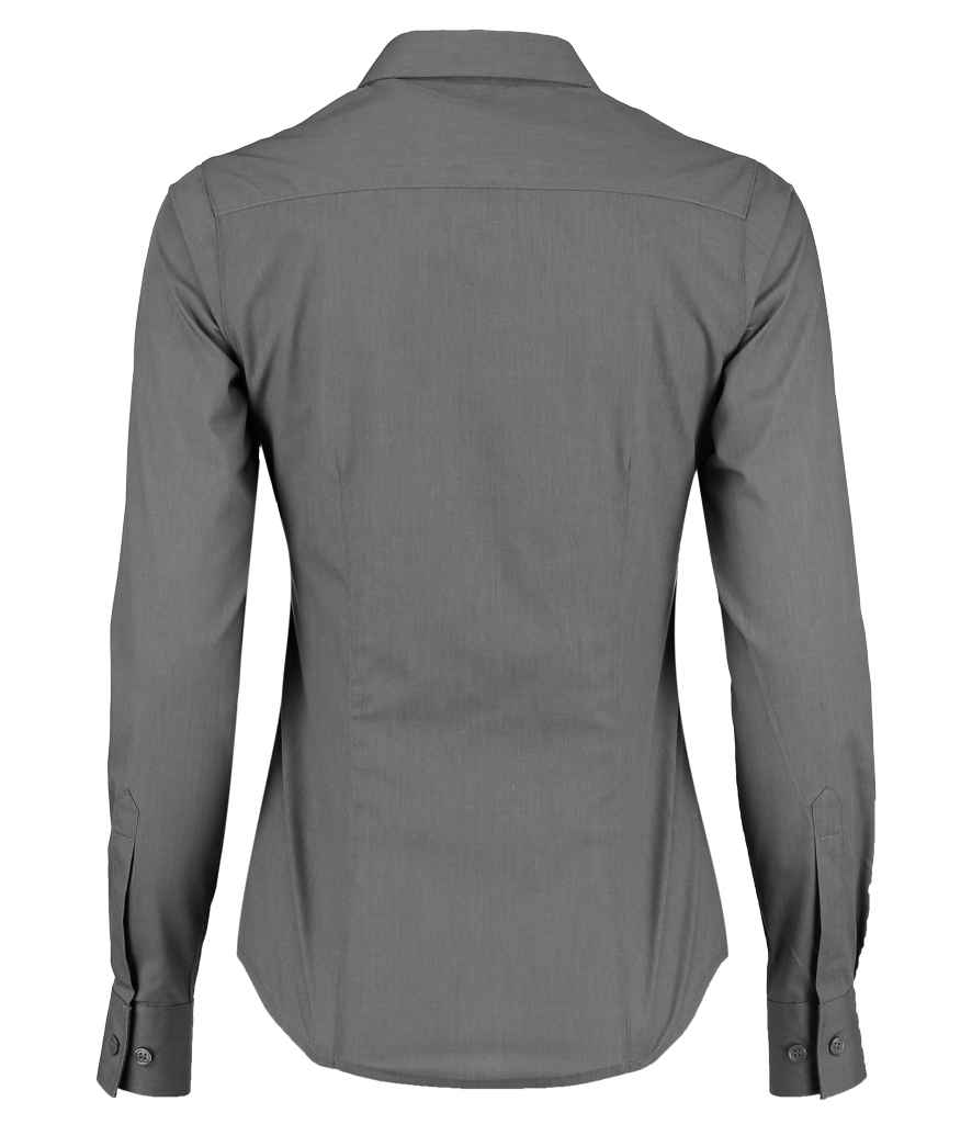 Kustom Kit - Ladies Long Sleeve Tailored Poplin Shirt - Pierre Francis