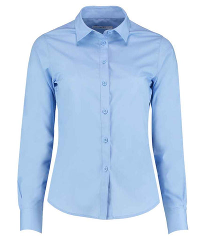 Kustom Kit - Ladies Long Sleeve Tailored Poplin Shirt