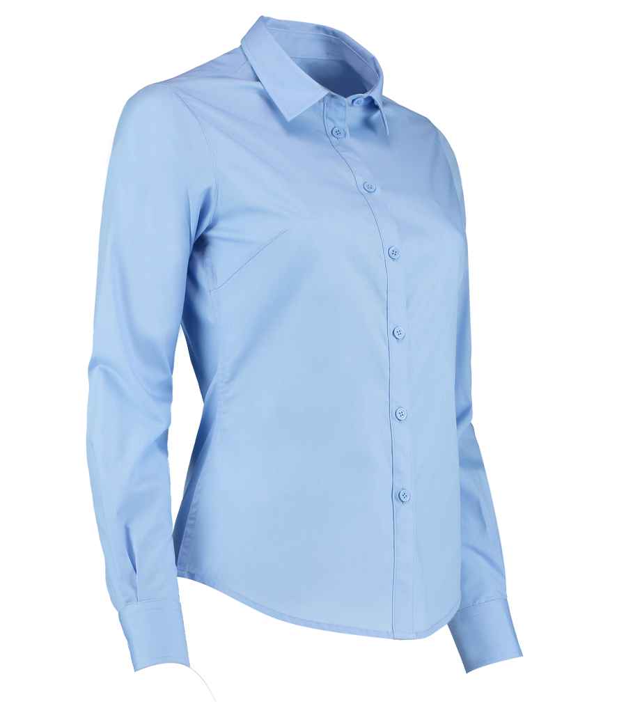 Kustom Kit - Ladies Long Sleeve Tailored Poplin Shirt - Pierre Francis