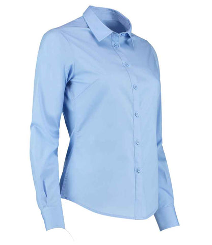 Kustom Kit - Ladies Long Sleeve Tailored Poplin Shirt - Pierre Francis