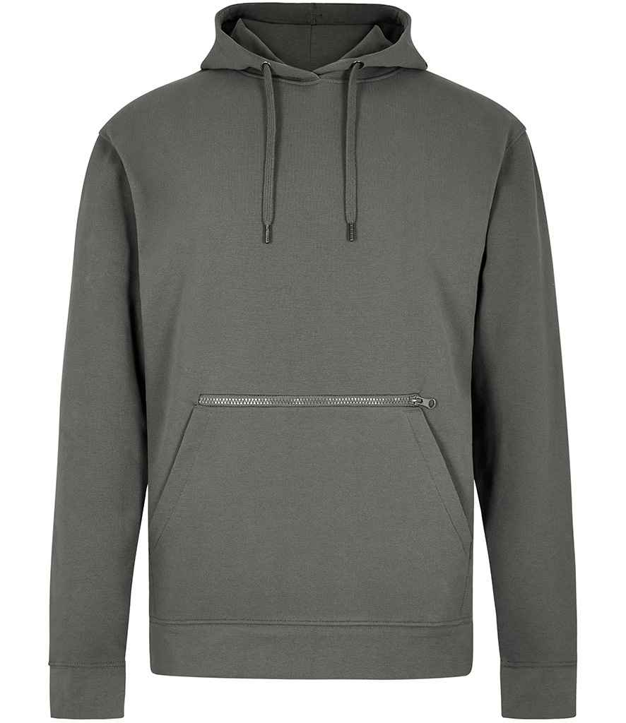 Kustom Kit - Regular Fit Piqué Zipped Pocket Hoodie - K338 DGY S