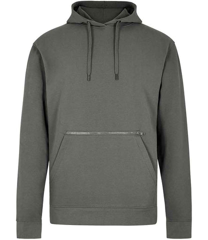 Kustom Kit - Regular Fit Piqué Zipped Pocket Hoodie - K338 DGY S