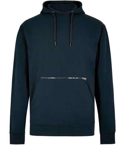 Kustom Kit - Regular Fit Piqué Zipped Pocket Hoodie - K338 BLK S