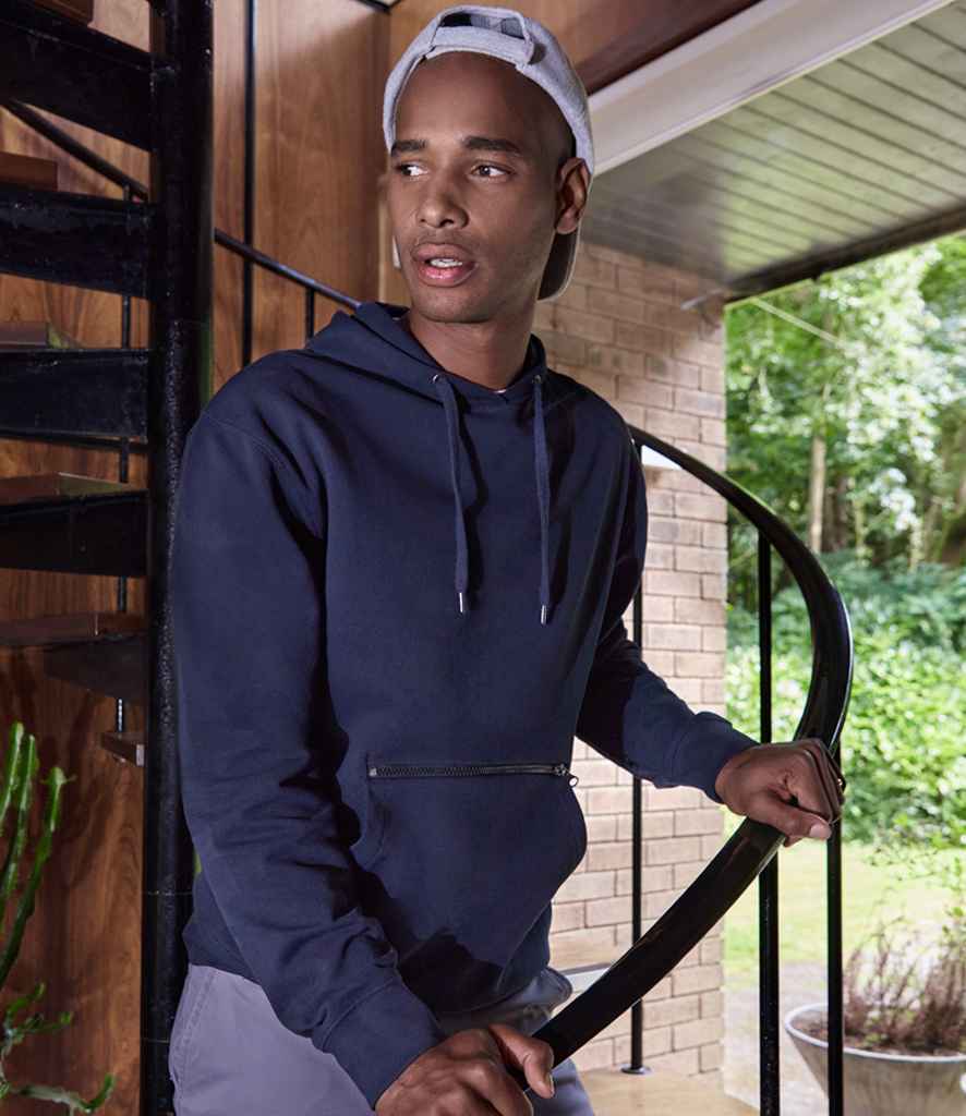 Kustom Kit - Regular Fit Piqué Zipped Pocket Hoodie - Pierre Francis