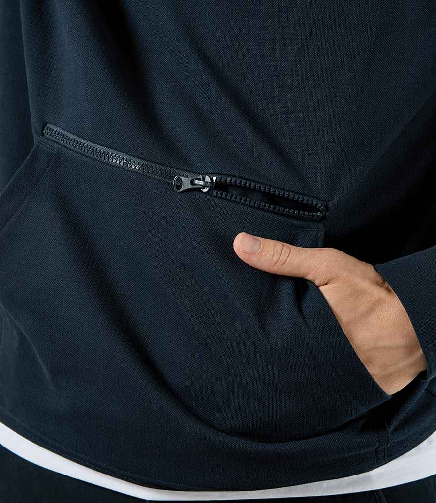 Kustom Kit - Regular Fit Piqué Zipped Pocket Hoodie - Pierre Francis