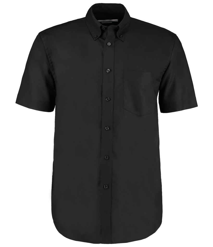 Kustom Kit - Short Sleeve Classic Fit Workwear Oxford Shirt - K350 BLK 14.5
