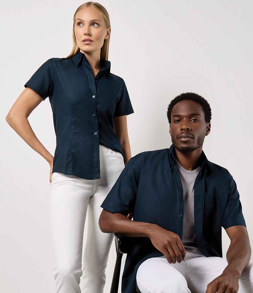Kustom Kit - Short Sleeve Classic Fit Workwear Oxford Shirt - Pierre Francis