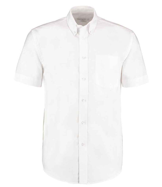 Kustom Kit - Short Sleeve Classic Fit Workwear Oxford Shirt - K350 WHI 13.5