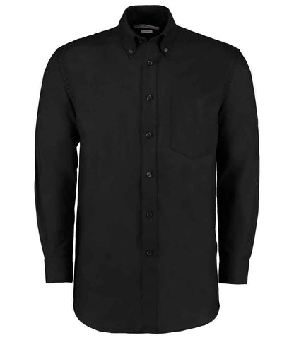 Kustom Kit - Long Sleeve Classic Fit Workwear Oxford Shirt - K351 BLK 14.5