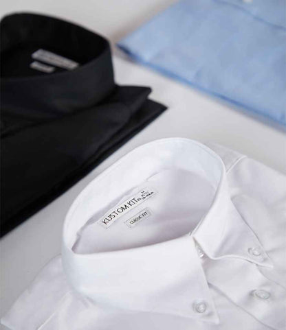 Kustom Kit - Long Sleeve Classic Fit Workwear Oxford Shirt - Pierre Francis