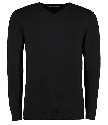 Kustom Kit - Arundel Cotton Acrylic V Neck Sweater - K352 BLK XXS
