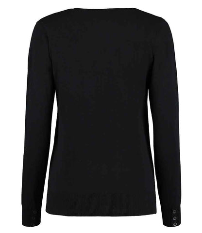 Kustom Kit - Ladies Arundel Cotton Acrylic V Neck Cardigan - Pierre Francis