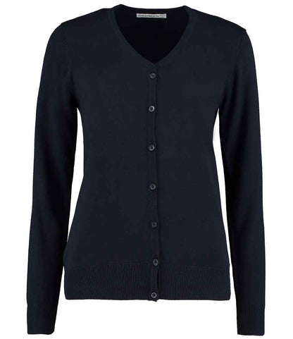 Kustom Kit - Ladies Arundel Cotton Acrylic V Neck Cardigan - K354 NAV 6