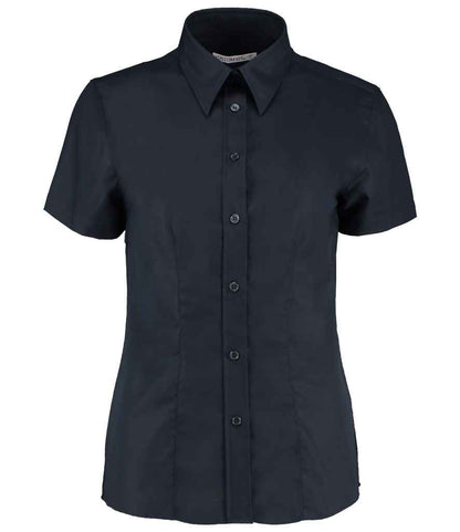 Kustom Kit - Ladies Short Sleeve Tailored Workwear Oxford Shirt - K360 BLK 8