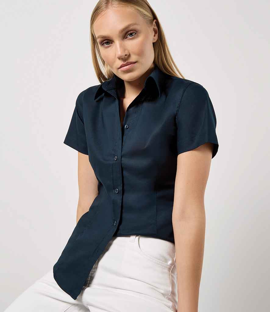 Kustom Kit - Ladies Short Sleeve Tailored Workwear Oxford Shirt - K360 FNA 8