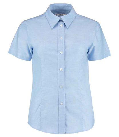 Kustom Kit - Ladies Short Sleeve Tailored Workwear Oxford Shirt - K360 LBL 8