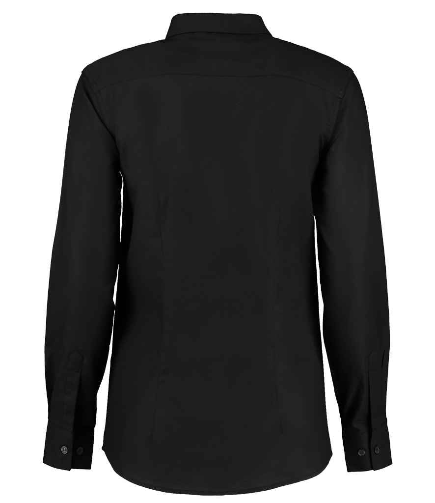 Kustom Kit - Ladies Long Sleeve Tailored Workwear Oxford Shirt