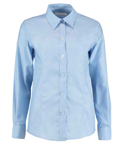 Kustom Kit - Ladies Long Sleeve Tailored Workwear Oxford Shirt - K361 BLK 8