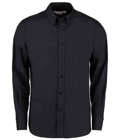 Kustom Kit - Long Sleeve Tailored City Business Shirt - K386 BLK 14.5
