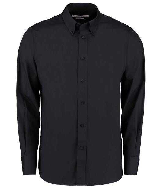 Kustom Kit - Long Sleeve Tailored City Business Shirt - K386 BLK 14.5