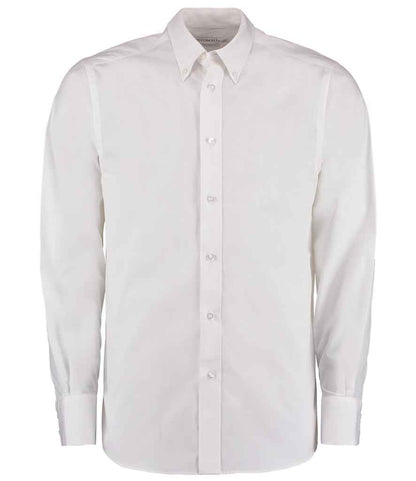 Kustom Kit - Long Sleeve Tailored City Business Shirt - K386 BLK 14.5