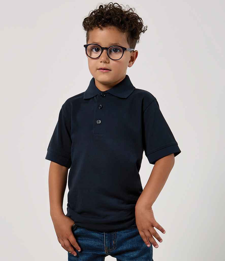 Kustom Kit - Kids Classic Poly / Cotton Piqué Polo Shirt - K406 NAV 3-4