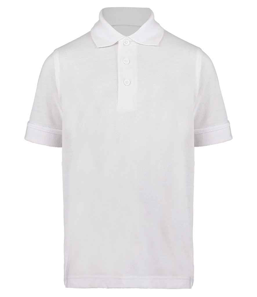 Kustom Kit - Kids Classic Poly / Cotton Piqué Polo Shirt - K406 WHI 3-4