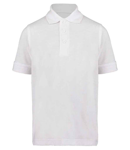 Kustom Kit - Kids Classic Poly / Cotton Piqué Polo Shirt - K406 WHI 3-4