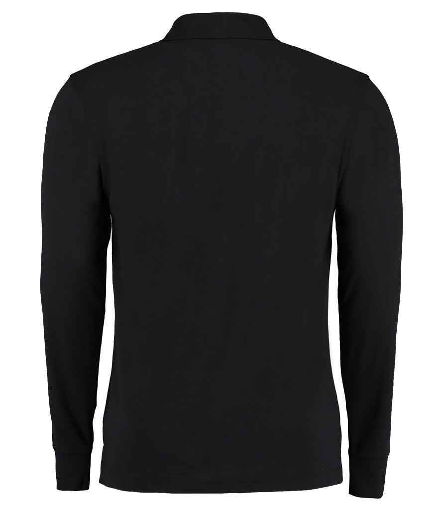 Kustom Kit - Long Sleeve Poly / Cotton Piqué Polo Shirt